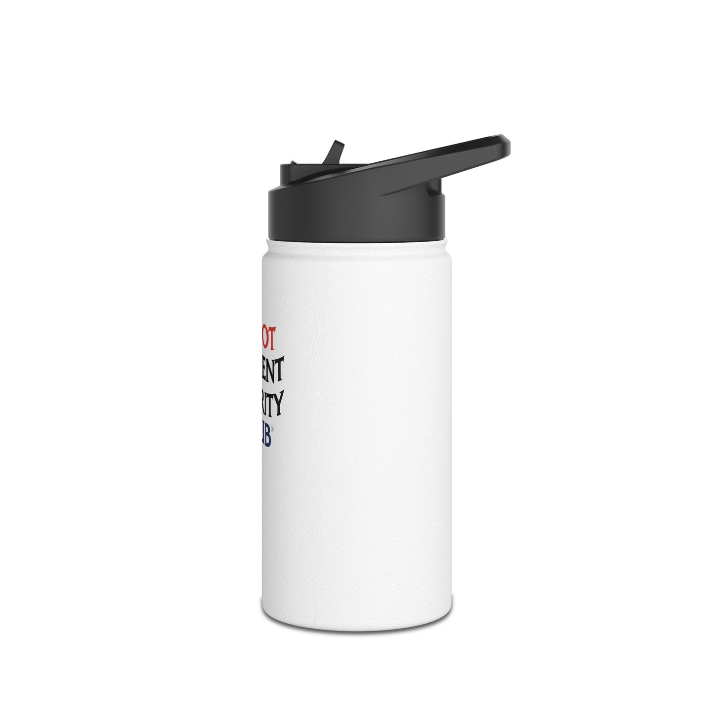T.N.S.S.M.C. White Stainless Steel Water Bottle