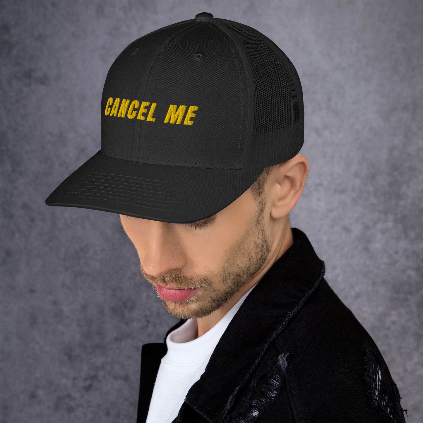 Cancel Me Embroidered Trucker Cap