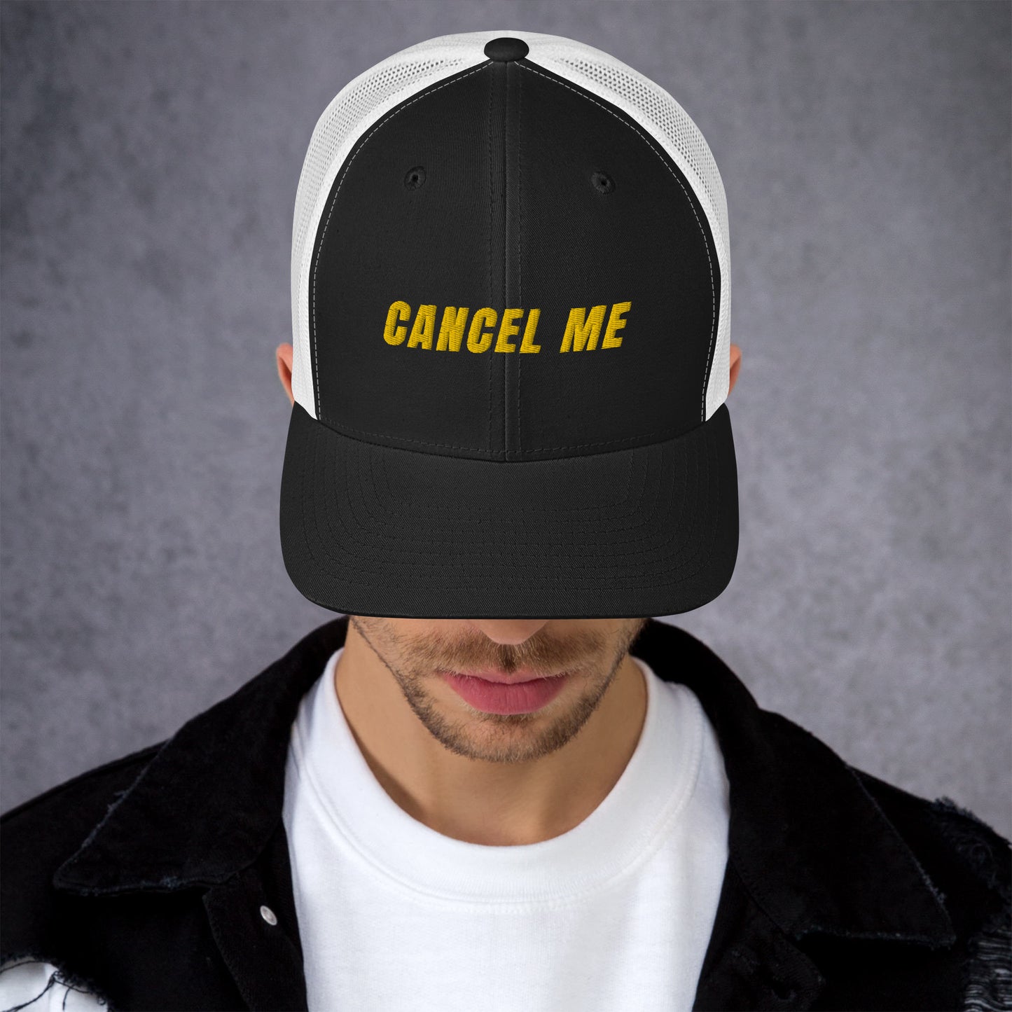 Cancel Me Embroidered Trucker Cap