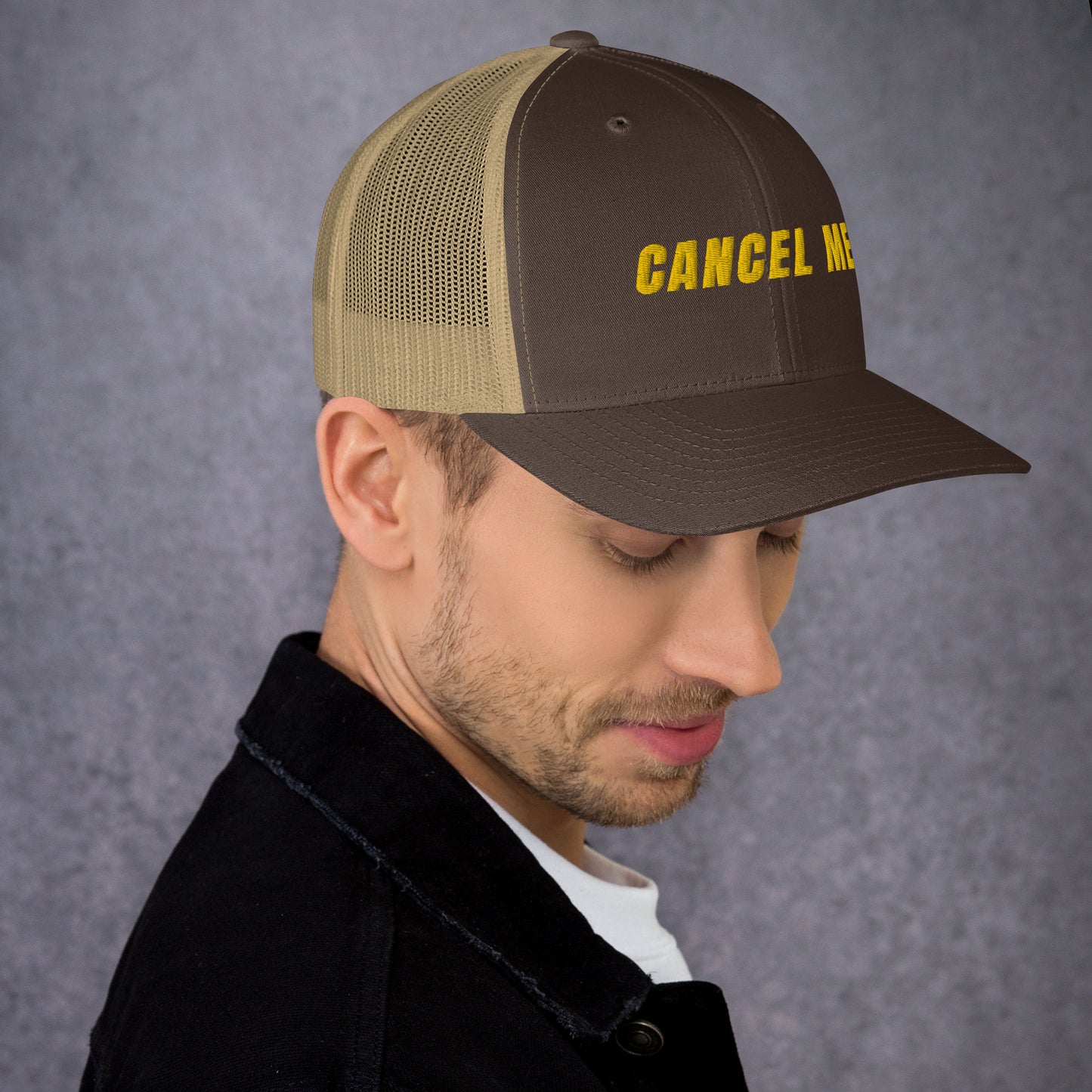 Cancel Me Embroidered Trucker Cap