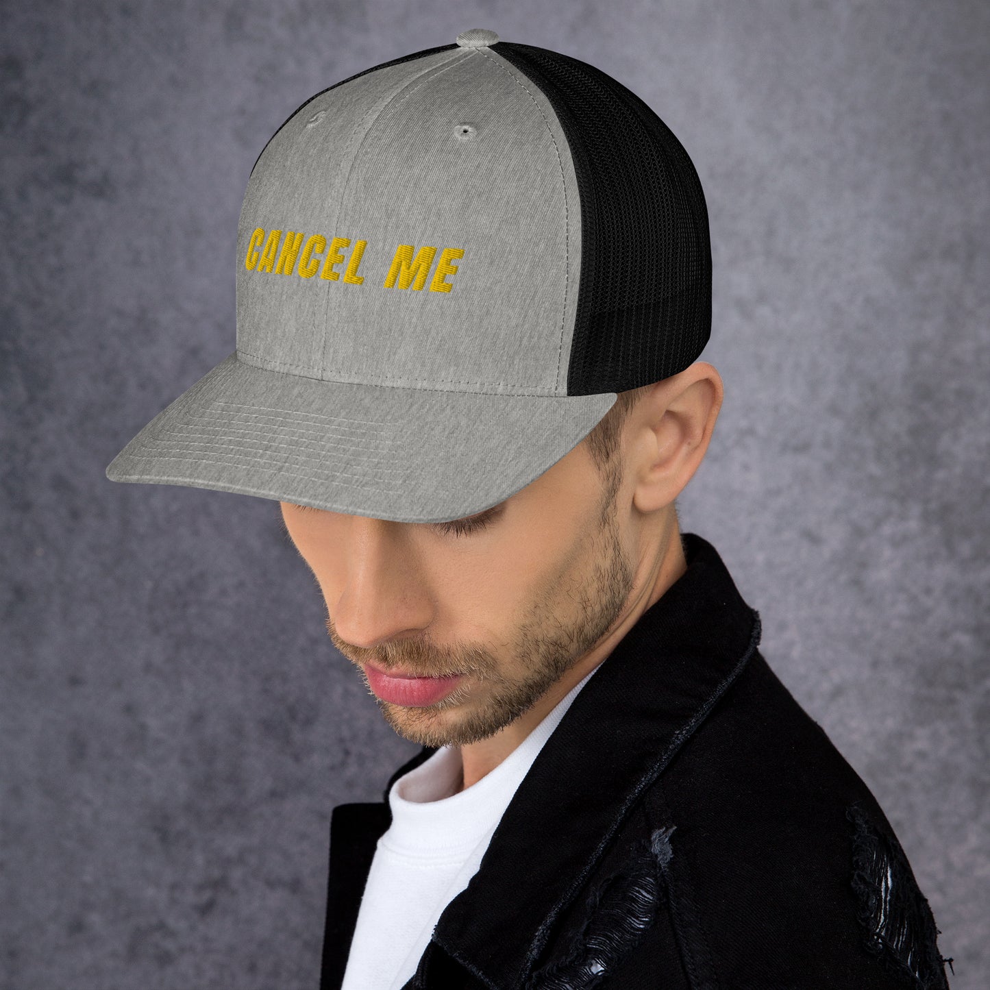 Cancel Me Embroidered Trucker Cap