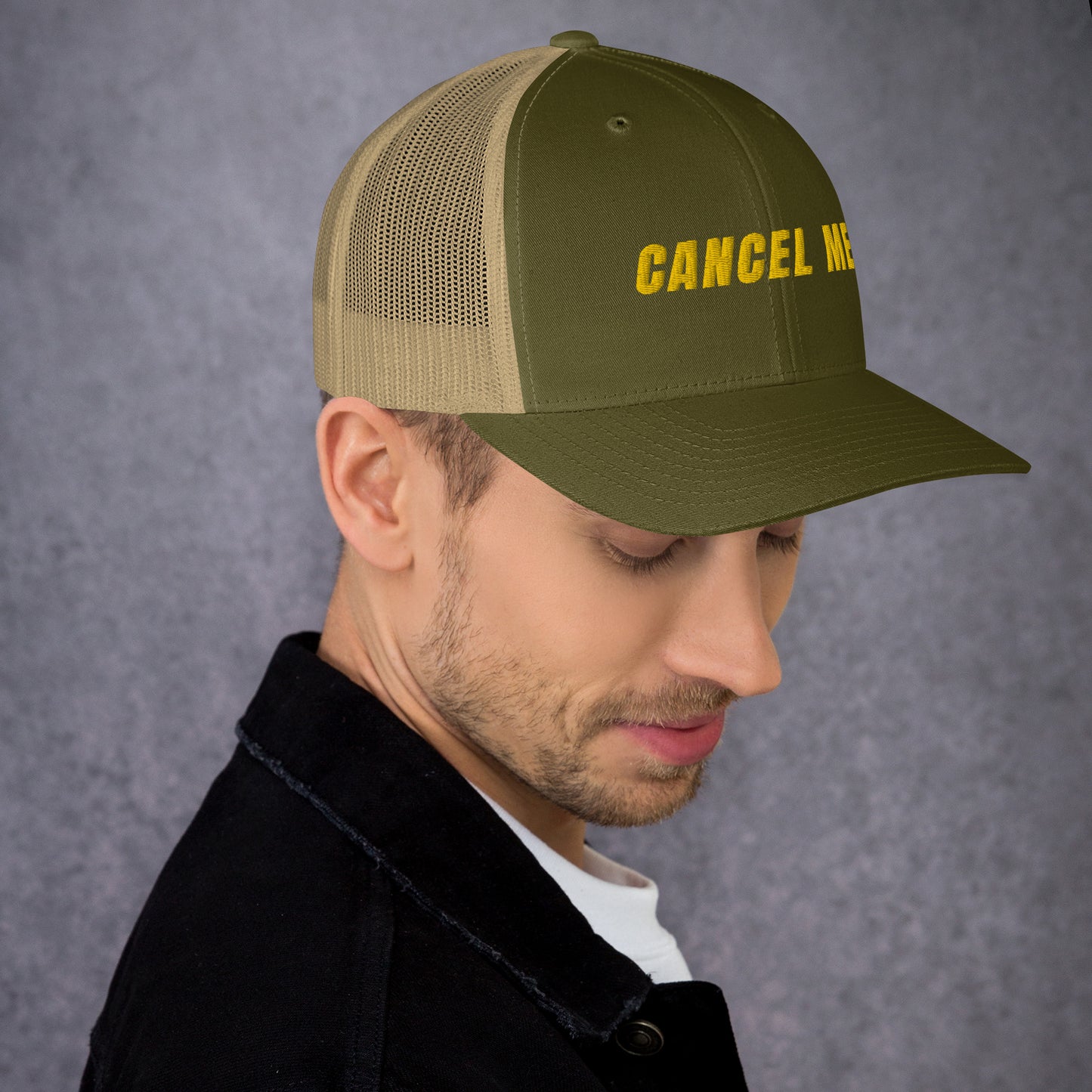 Cancel Me Embroidered Trucker Cap