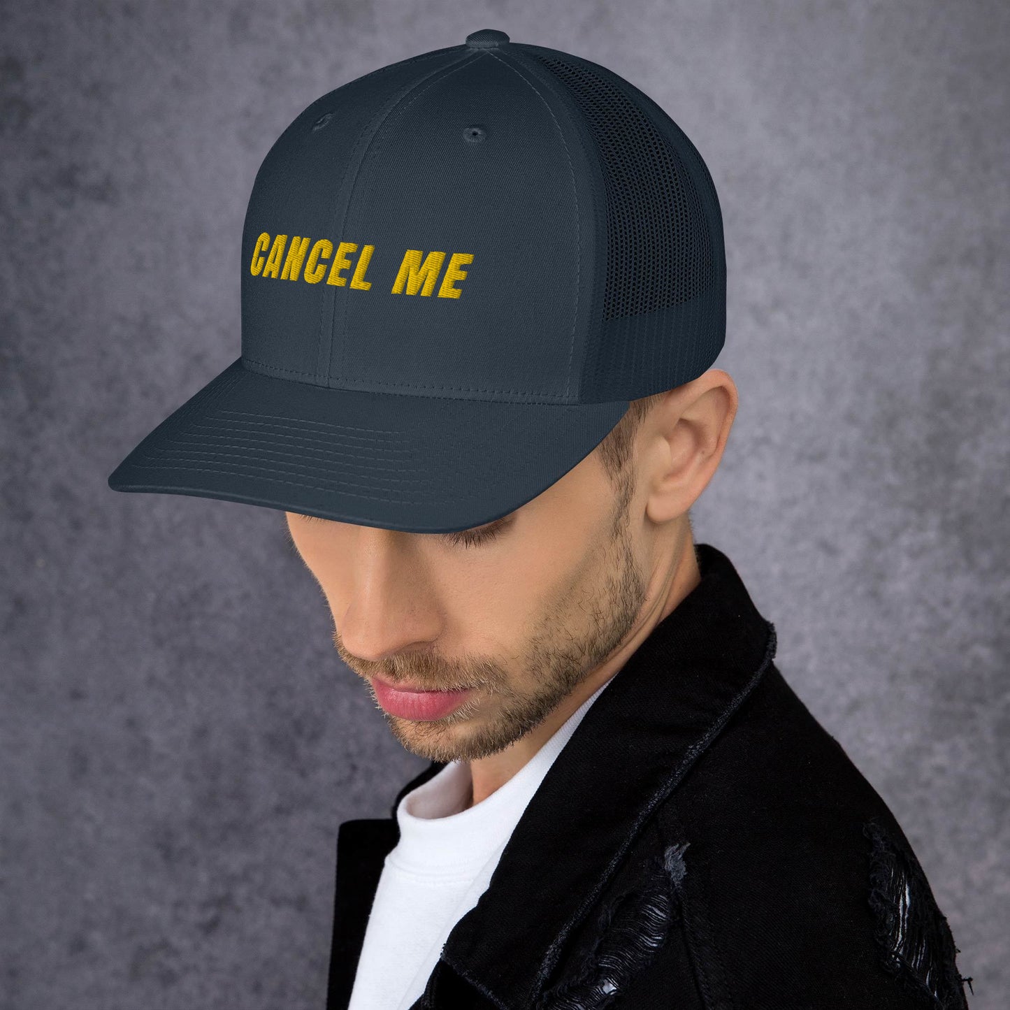 Cancel Me Embroidered Trucker Cap