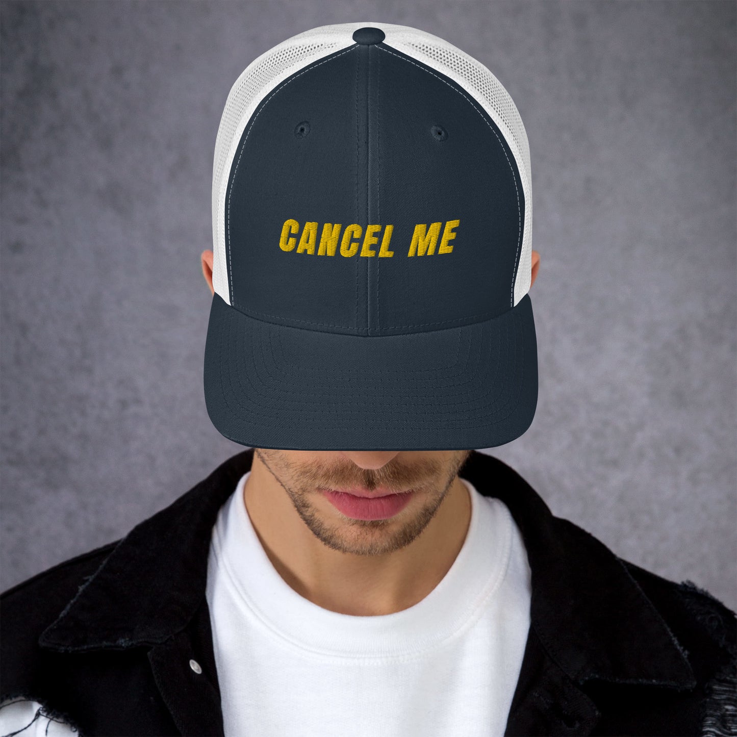 Cancel Me Embroidered Trucker Cap