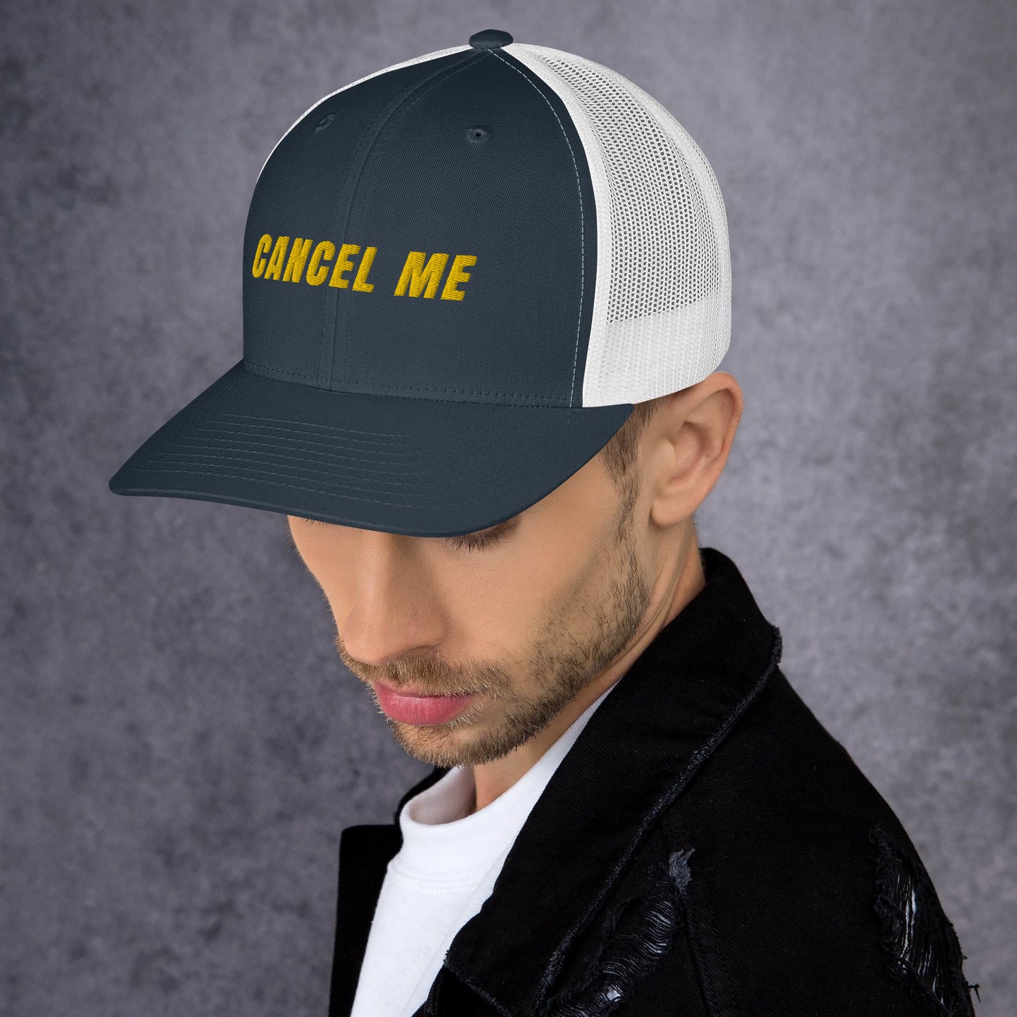 Cancel Me Embroidered Trucker Cap