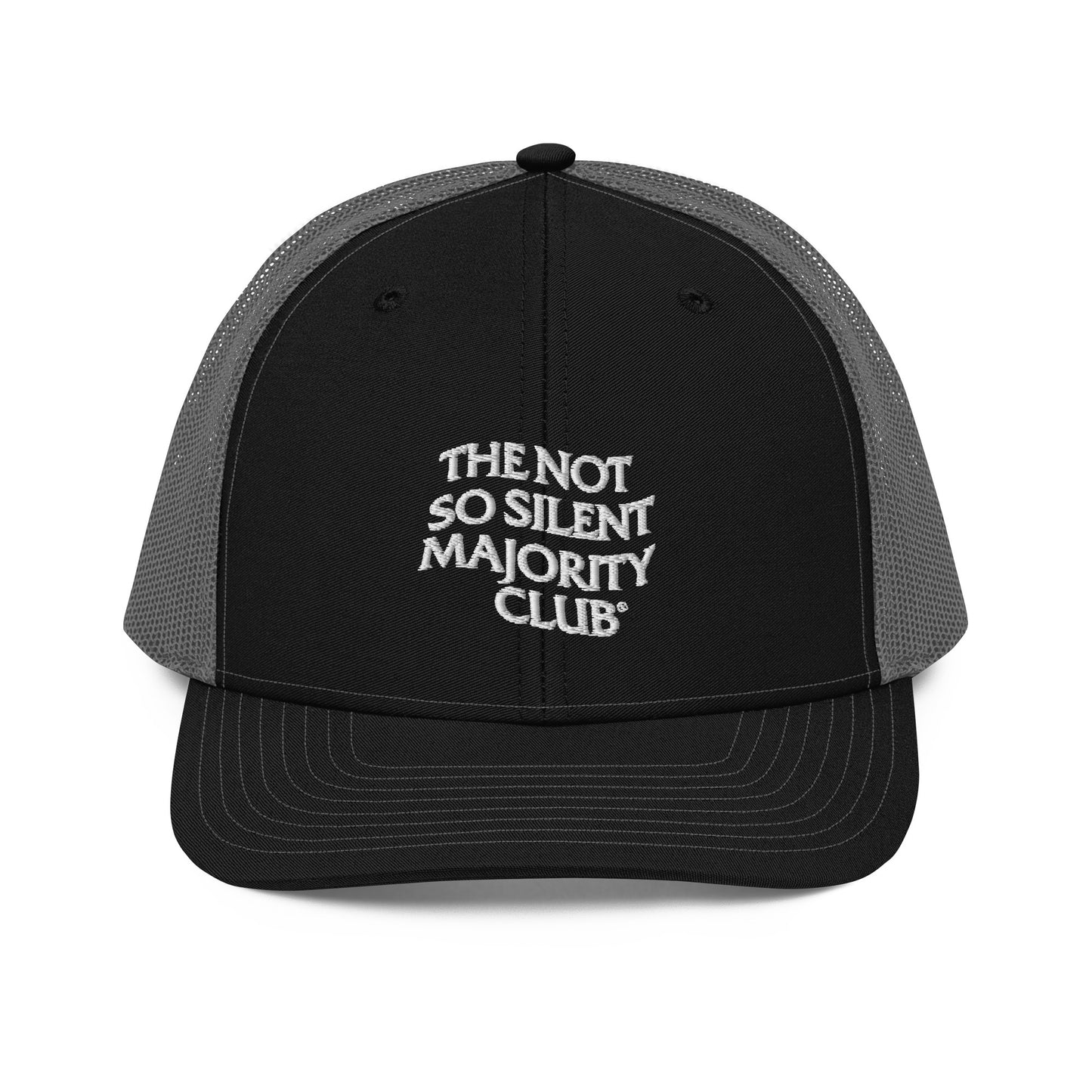 The Not So Silent Embroidered Trucker Cap