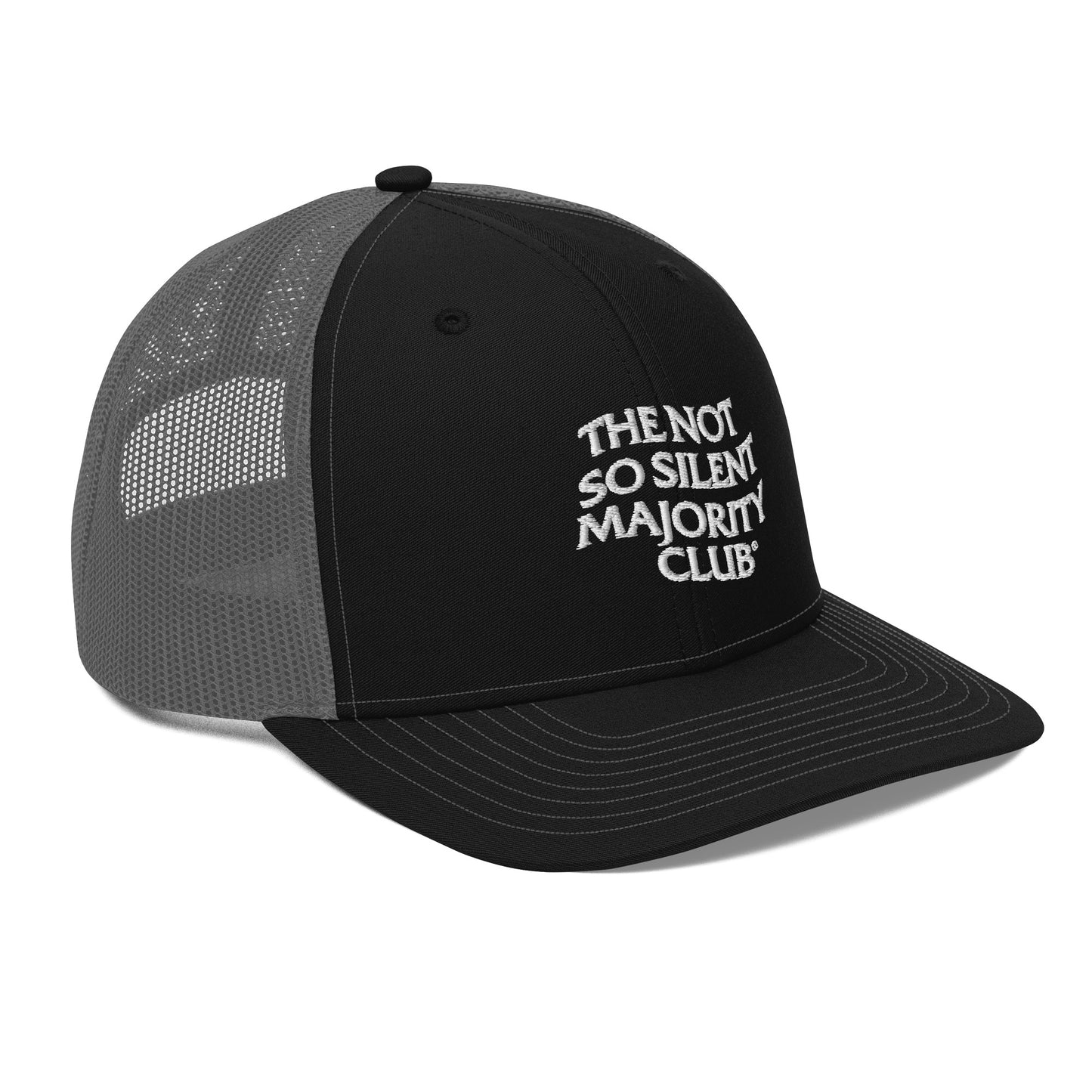 The Not So Silent Embroidered Trucker Cap