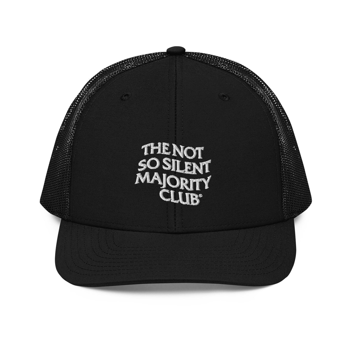 The Not So Silent Embroidered Trucker Cap