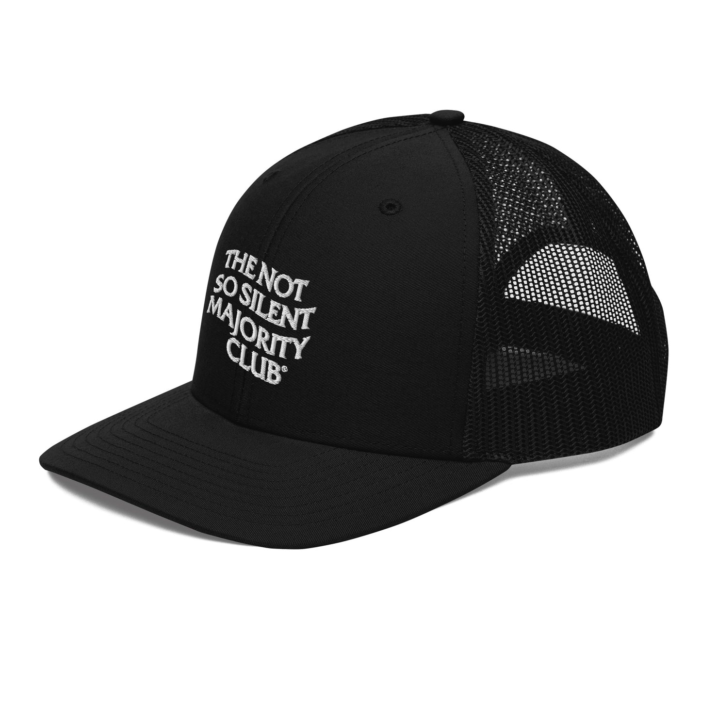 The Not So Silent Embroidered Trucker Cap