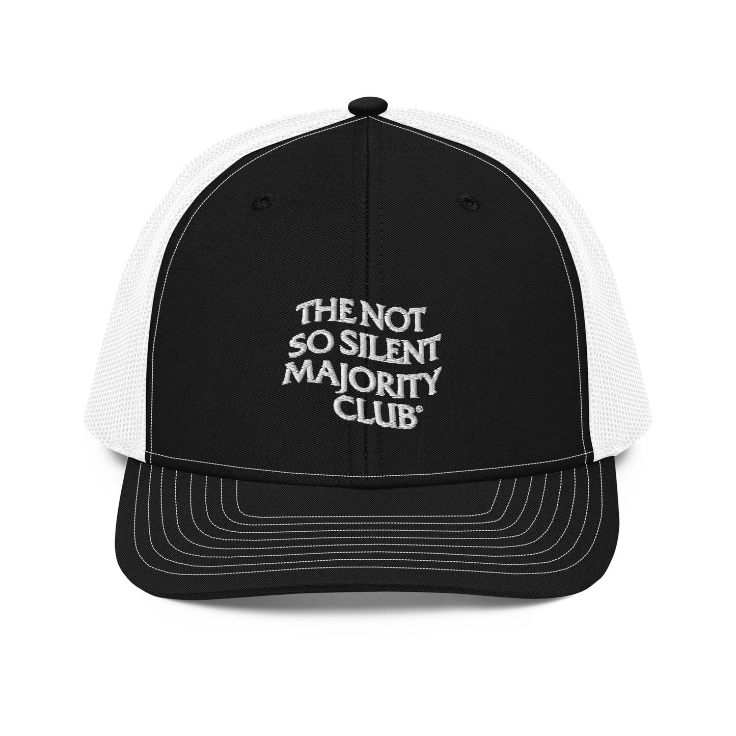 The Not So Silent Embroidered Trucker Cap