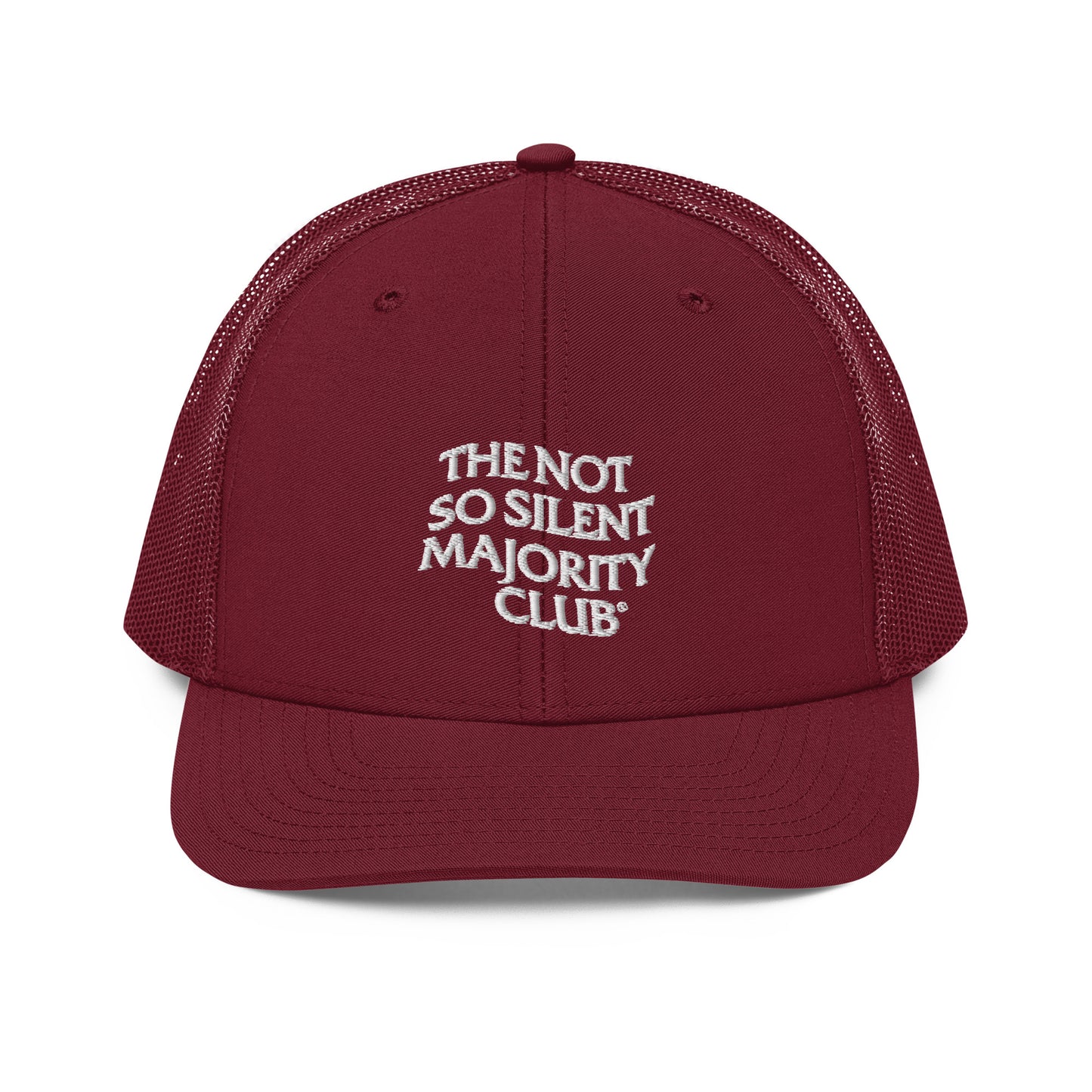 The Not So Silent Embroidered Trucker Cap