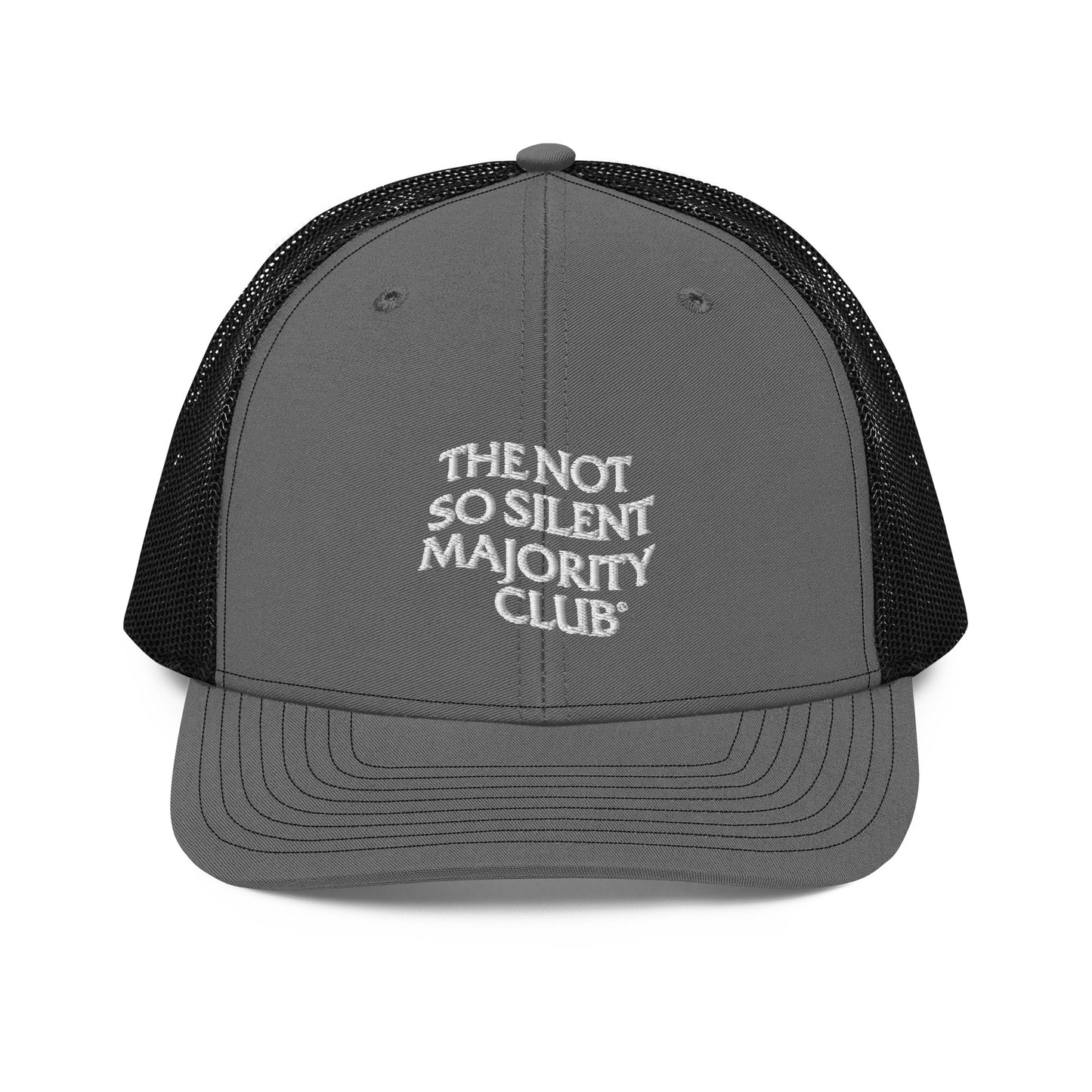 The Not So Silent Embroidered Trucker Cap