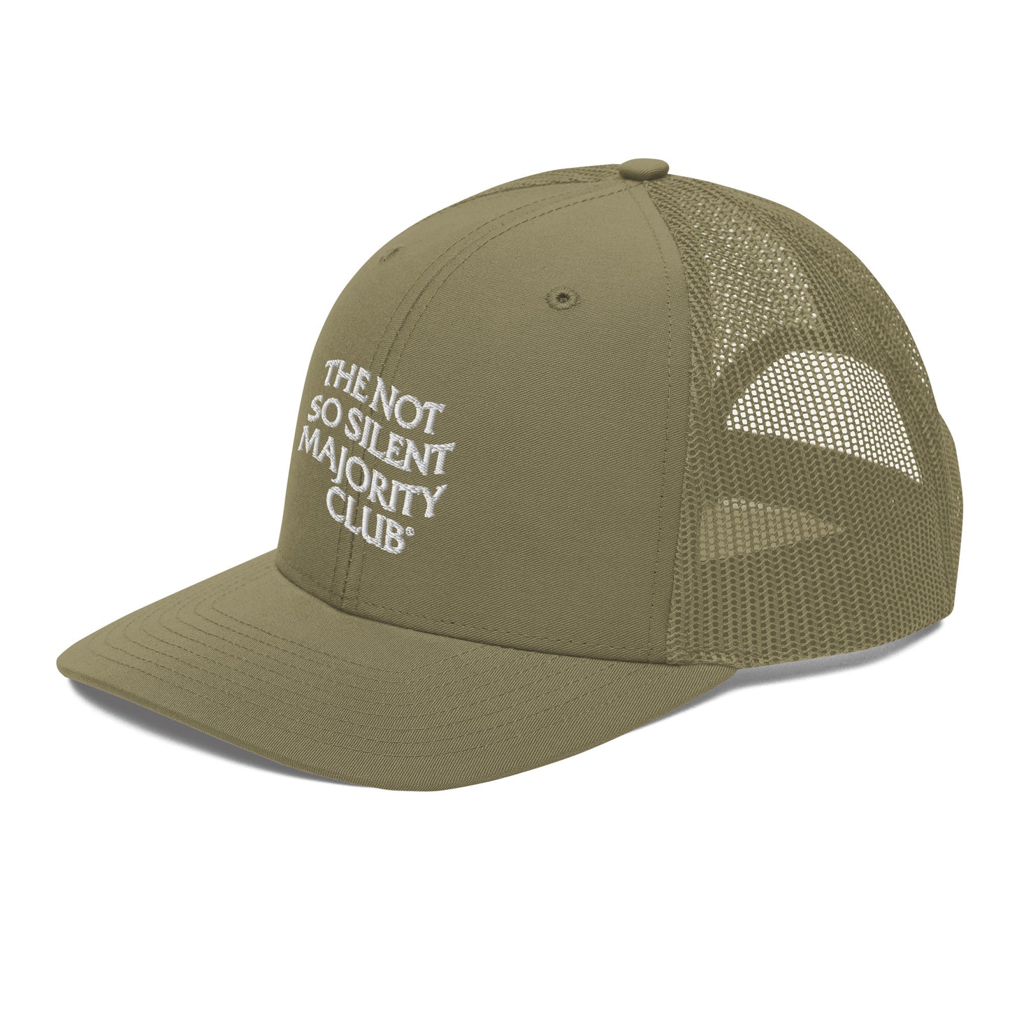 The Not So Silent Embroidered Trucker Cap