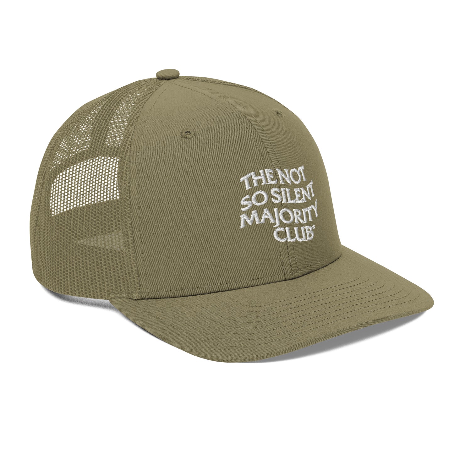 The Not So Silent Embroidered Trucker Cap